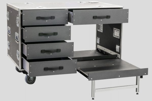 Büro-Rollcontainer - großes Fach für A3 Drucker