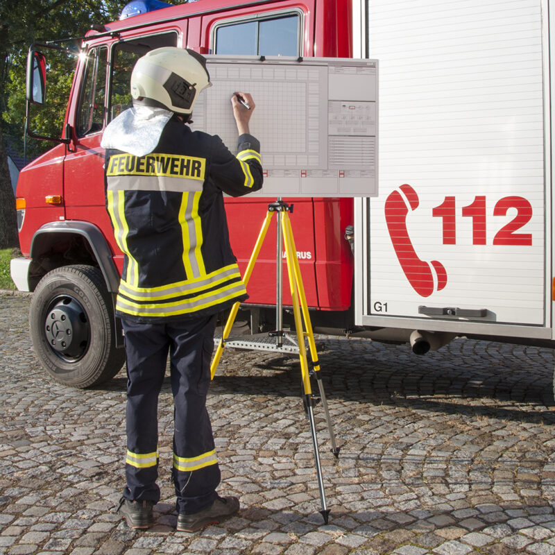Taktische Arbeitstafel © IdF NRW Münster - Feuerwehrstativ